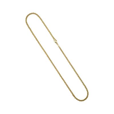 Goldkette JOBO "Erbs-Kette", gelb (gelbgold 585), Halsketten, Damen, Gelbgold 585, L: 80cm, 585 Gold 80 cm