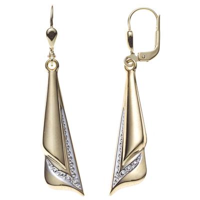 Paar Ohrhänger JOBO, gold (gelbgold 333), Ohrringe, Damen, Gelbgold 333, 333 Gold bicolor Image