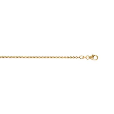 Goldkette ONE ELEMENT "Halskette aus 333 Gelbgold Ø 2 mm" Gr. 55, gold, Halsketten, Damen, 55, Gelbgold 333, Damen Gold 