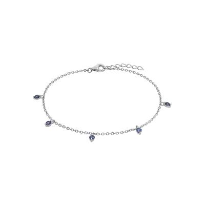 Armband AMOR "2037039", bunt (silberfarben, blau, blau), Armbänder, Damen, Silber 925 (Sterlingsilber), mit Zirkonia (sy