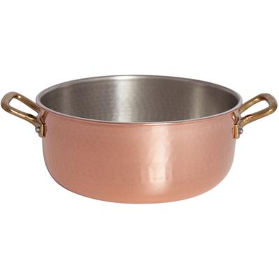 Fleischtopf PINTINOX "Pinti Rame", braun (kupferfarben), H:7,5cm Ø:36cm, Töpfe, mit 2 Griffen, nicht induktionsgeeignet Image