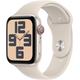 Smartwatch APPLE "Watch SE GPS Aluminium 44 mm + Cellular S/M" Smartwatches beige (polarstern) Fitness-Tracker