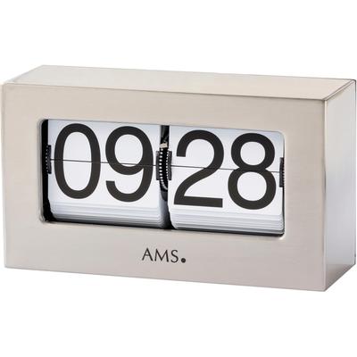 Tischuhr AMS "T1175", silber (silberfarben), Tischuhren, Büro, Wohnzimmer, Esszimmer Image