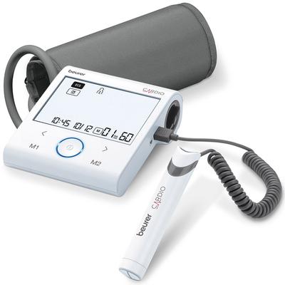 Oberarm-Blutdruckmessgerät BEURER "BM 96 Cardio" Blutdruckmessgeräte weiß Oberarm-Blutdruckmessgerät