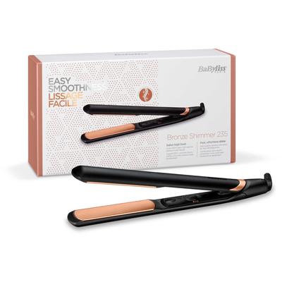 Glätteisen BABYLISS "Bronze Shimmer 235" rosegold (schwarz / rosegold)