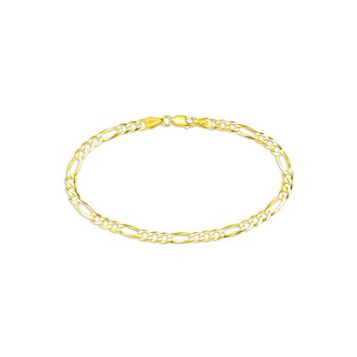 Armband BRUNO BANANI "Schmuck Geschenk Silber 925 Armschmuck Armkette Figarokette" Gr. 21, gold (gelbgoldfarben), Armbänder, Herren, 21, Silber 925 (Sterlingsilber) Image