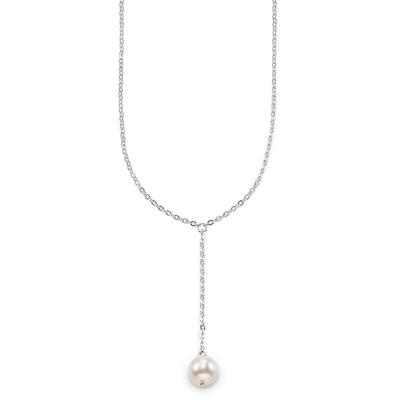 Kette ohne Anhänger BRUNO BANANI "Schmuck Geschenk Silber 925 Halsschmuck Halskette Ankerkette Perle", bunt (silberfarben, weiß), Halsketten, Damen, Silber 925 (Sterlingsilber)-Perlen, L: 45cm, Silber 925 (Sterlingsilber), Perlen, mit... Image