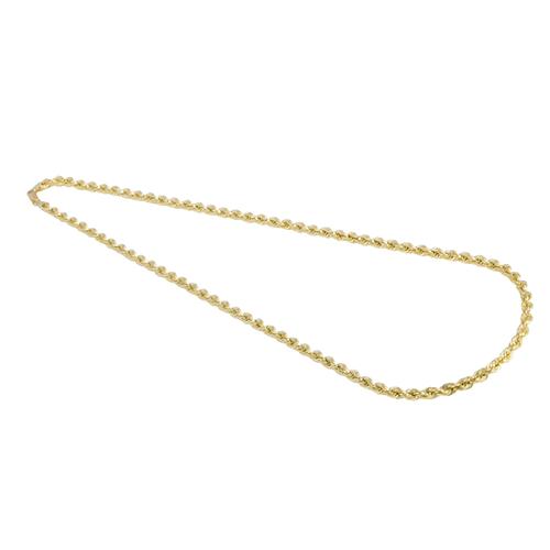 Goldkette VIVANCE ""im Kordelstil"" Halsketten Gr. Gelbgold 375, gelb (gelbgold 375) Damen