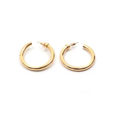 Paar Creolen FIRETTI "Ohrschmuck basic", gold (gelbgoldfarben), Ohrringe, Damen, Metall Image