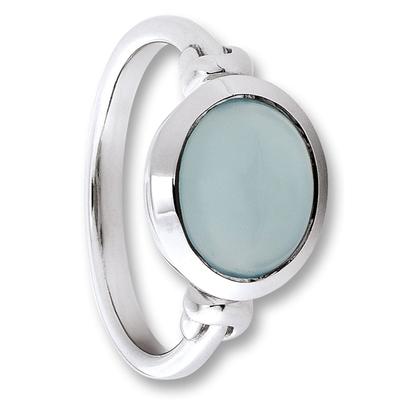Silberring ONE ELEMENT "Chalcedon Ring aus 925 Silber" Gr. 52, silber, Fingerringe, Damen, 52, Silber 925 (Sterlingsilber), zeitlos schön – für besondere Momente gemacht Image