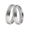 Trauring DOOSTI "Schmuck Geschenk Silber 925 Ehering Partnerring LIEBE" Fingerringe Gr. 68, ohne Brillanten, Silber 925 (Sterlingsilber), 5 mm, silberfarben Trauringe