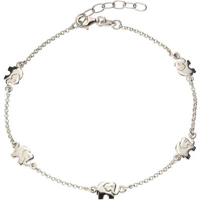 Fußkette FIRETTI "Schmuck Geschenk Silber 925 Körperschmuck Erbskette", silber (silberfarben), Fußkettchen, Silber 925 (