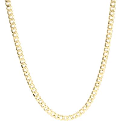 Panzerkette LUIGI MERANO "glanz, Gold 375" Gr. 60, gold, Halsketten, Damen, 60cm, Gelbgold 375