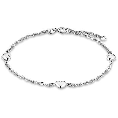 Armband AMOR "9745012, Herzen", silber (silberfarben), Armbänder, Damen, Silber 925 (Sterlingsilber) Image