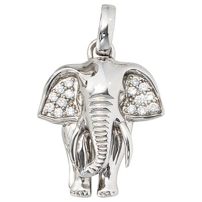 Ketten-Anhänger JOBO "Anhänger Elefant", silber (silber 925), Schmuckanhänger, Damen, Silber 925 (Sterlingsilber), 925 S