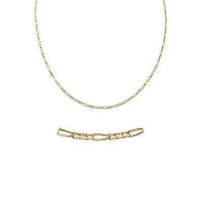 Collierkettchen FIRETTI "Schmuck Geschenk Gold 333 oder 585 Figarokettengl. in mehreren Breiten" Gr. 45, gold (gelbgoldf