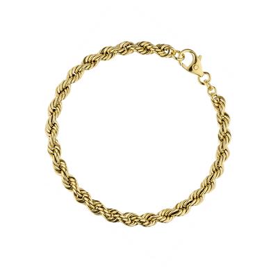 Goldarmband JOBO "Kordel-Armband" Armbänder Gr. Gelbgold 585, gelb (gelbgold 585) Damen 585 Gold 21 cm