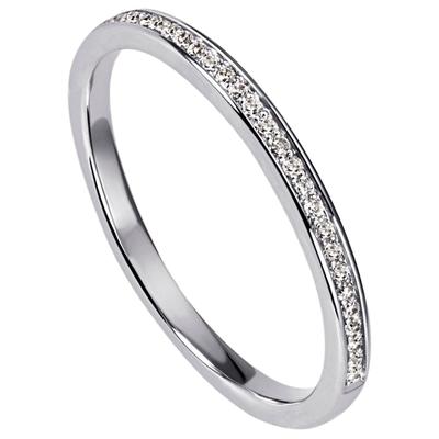 Diamantring JOBO "Ring mit 29 Diamanten" Gr. 56, weiß (weißgold 585), Fingerringe, Damen, 56, SI = kleine Einschlüsse, Weißgold 585-Diamanten, Weißgold 585, Diamanten, 585 Weißgold Image