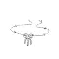 Armband FIRETTI "Schmuck Geschenk Silber 925 Armschmuck Armkette Ankerkette Herz" Armbänder Gr. Silber 925 (Sterlingsilber), bunt (silberfarben, weiß, weiß) Damen Armbänder Silber