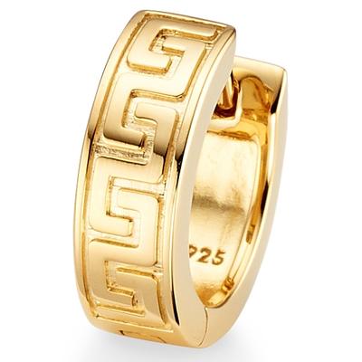 Single-Creole BRUNO BANANI "Schmuck Geschenk Silber 925 Ohrschmuck Ohrring Single", gold (gelbgoldfarben), Ohrringe, Herren, Silber 925 (Sterlingsilber) Image