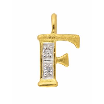 Buchstaben-Anhänger ADELIA´S "585 Gold Buchstabenanhänger mit Diamant", gold, Schmuckanhänger, Damen, Damen, 0,02 ct VVS