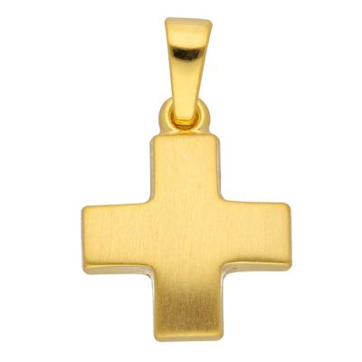 Ketten-Anhänger ADELIA´S "333 Gold Kreuz Anhänger", gold, Schmuckanhänger, Damen, Gelbgold 333, Goldschmuck für Damen & 