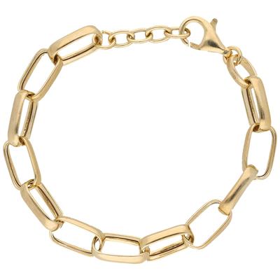 Armband SMART JEWEL "Gliederkette, Silber 925", gold, Armbänder, Damen, 20cm, Silber 925 (Sterlingsilber)