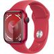 Smartwatch APPLE "Watch Series 9 GPS Aluminium 41mm S/M" Smartwatches rot Fitness-Tracker