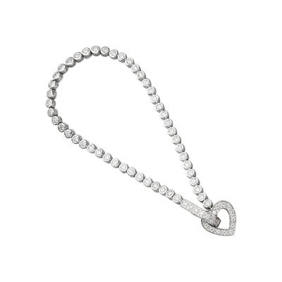 Silberarmband JOBO, silber (silber 925), Armbänder, Damen, Silber 925 (Sterlingsilber), Herz 925 Silber mit Zirkonia 19 