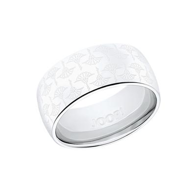 Fingerring JOOP "Schmuck Geschenk Ring Kornblume, breit - Eyecatcher" Gr. 54, silber (edelstahlfarben), Fingerringe, Damen, 54, Edelstahl, 9mm Image