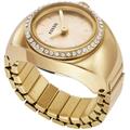 Uhrenring FOSSIL "WATCH RING, ES5319" Armbanduhren goldfarben Damen Quarzuhren Quarzuhr, Damenuhr, analog