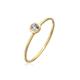 Fingerring ELLI PREMIUM "Solitär Mondstein Edelstein 375 Gelbgold" Fingerringe Gr. 56 mm, mit Steinen, Gelbgold 375, 1 mm, goldfarben (gold, transparent) Damen Fingerringe