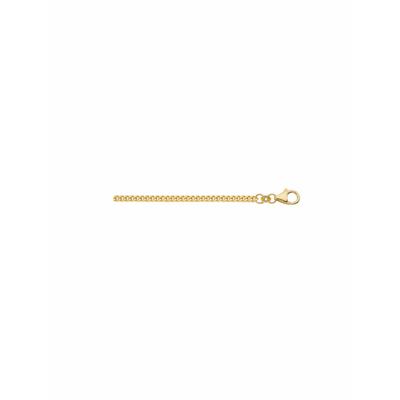 Goldkette ADELIA´S "333 Gold Flach Panzer Halskette Ø 1,4 mm", gold, Halsketten, Damen, 50, Gelbgold 333, Goldschmuck fü