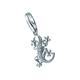 Charm-Einhänger GIORGIO MARTELLO MILANO "Gecko, Silber 925" Charms silberfarben (silber) Damen Charms Anhänger