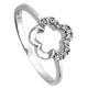 Fingerring JOBO "Ring Blume mit 11 Zirkonia" Fingerringe Gr. 60, Silber 925 (Sterlingsilber), silberfarben (silber 925, weiß) Damen Fingerringe