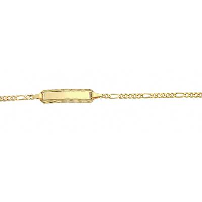 Goldarmband ADELIA´S "Damen Goldschmuck 333 Gold Figaro Armband 14 cm", gold, Armbänder, Damen, 14, Gelbgold 333, 333 Go