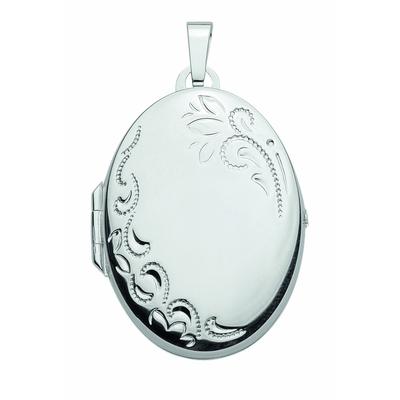 Ketten-Anhänger ADELIA´S "925 Silber Medaillon Anhänger", silber, Schmuckanhänger, Damen, Silber 925 (Sterlingsilber), 925 Sterling Silber Silberschmuck für Damen Image