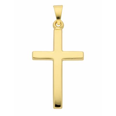 Ketten-Anhänger ADELIA´S "585 Gold Kreuz Anhänger", gold, Schmuckanhänger, Damen, Damen, Gelbgold 585, Goldschmuck für D