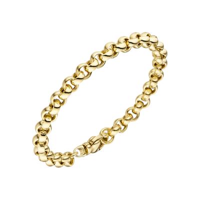 Goldarmband JOBO, gelb (gelbgold 585), Armbänder, Damen, Gelbgold 585, Erbsarmband 585 Gold 19 cm Image