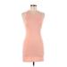 Wilfred Free Casual Dress - Bodycon Crew Neck Sleeveless: Orange Solid Dresses - Women's Size 2X-Small