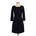 Gap Casual Dress - Sheath: Blue Solid Dresses - Women's Size X-Small