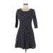 Le Lis Casual Dress - A-Line Scoop Neck 3/4 sleeves: Black Dresses - Women's Size 6