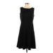 Signature Casual Dress - A-Line: Black Solid Dresses - Women's Size 10