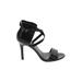 Cole Haan Heels: Strappy Stilleto Cocktail Party Black Solid Shoes - Women's Size 8 - Open Toe