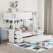 Harriet Bee Bunk Bed w/ Desk, Drawers & Twin Size Trundle, Wood in White | 65.4 H x 42.4 W x 94.4 D in | Wayfair D486C1731A294DB491F3D40B560B9773