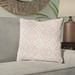 Charlton Home® Aghen Geometric 18" Throw Pillow Cover Linen in Pink | 18" H x 18" W x 4" D | Wayfair A2F3C10383C04B9FA5800B7B513F53D0