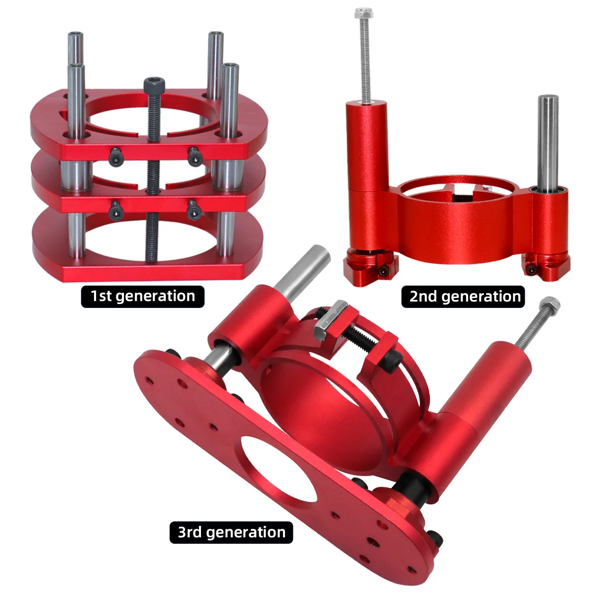 Base de levage de plaque pour ascenseur de toupie, moteurs de diamètre 65mm, bancs de travail de toupie à bois, outils de bricolage, outil de calcul, 1-3 générations