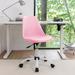 Wade Logan® Beppina Faux Leather Office Chair Upholstered in Pink | 33.8 H x 20.7 W x 21.1 D in | Wayfair 1BB56FA28F424FA1B91E7CB59D16A136