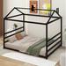 Harper Orchard Fielden Queen Metal House Beds Storage Bed Metal in Black | 65 H x 62.2 W x 82.3 D in | Wayfair 080CA83923DC4F4C903218C0A8EDA612