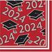 Creative Converting Class of 2024 Cocktail Napkins, 108 ct in Red/White/Black | Wayfair DTC369892BNAP
